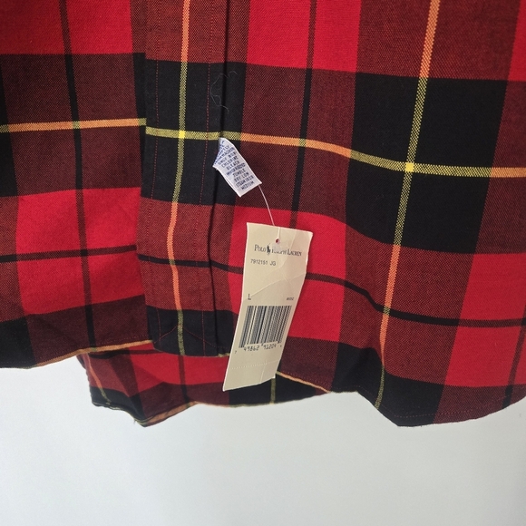 NWT Mens Polo Ralph Lauren The Big Oxford Plaid Button Down Shirt Large - Picture 3 of 8